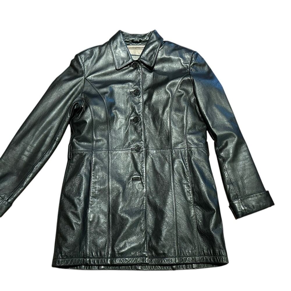 Wilsons Leather Women's Medium Black Leather Jacket/Coat Thinsulate Liner